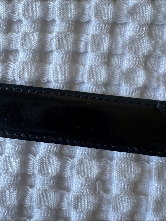 Salvatore Ferragamo Black Leather Belt with Gold Buckle Accent main image 11
